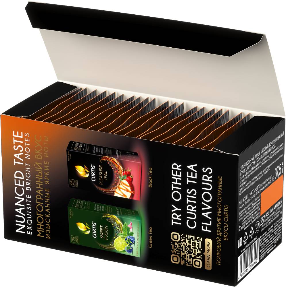 CURTIS Citrus Groove – Crni čaj sa limunom, citronom i nanom, 25x1,5g