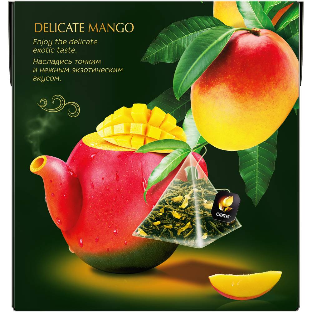 CURTIS Delicate Mango - Zeleni čaj sa mangom, ananasom i laticama cveća