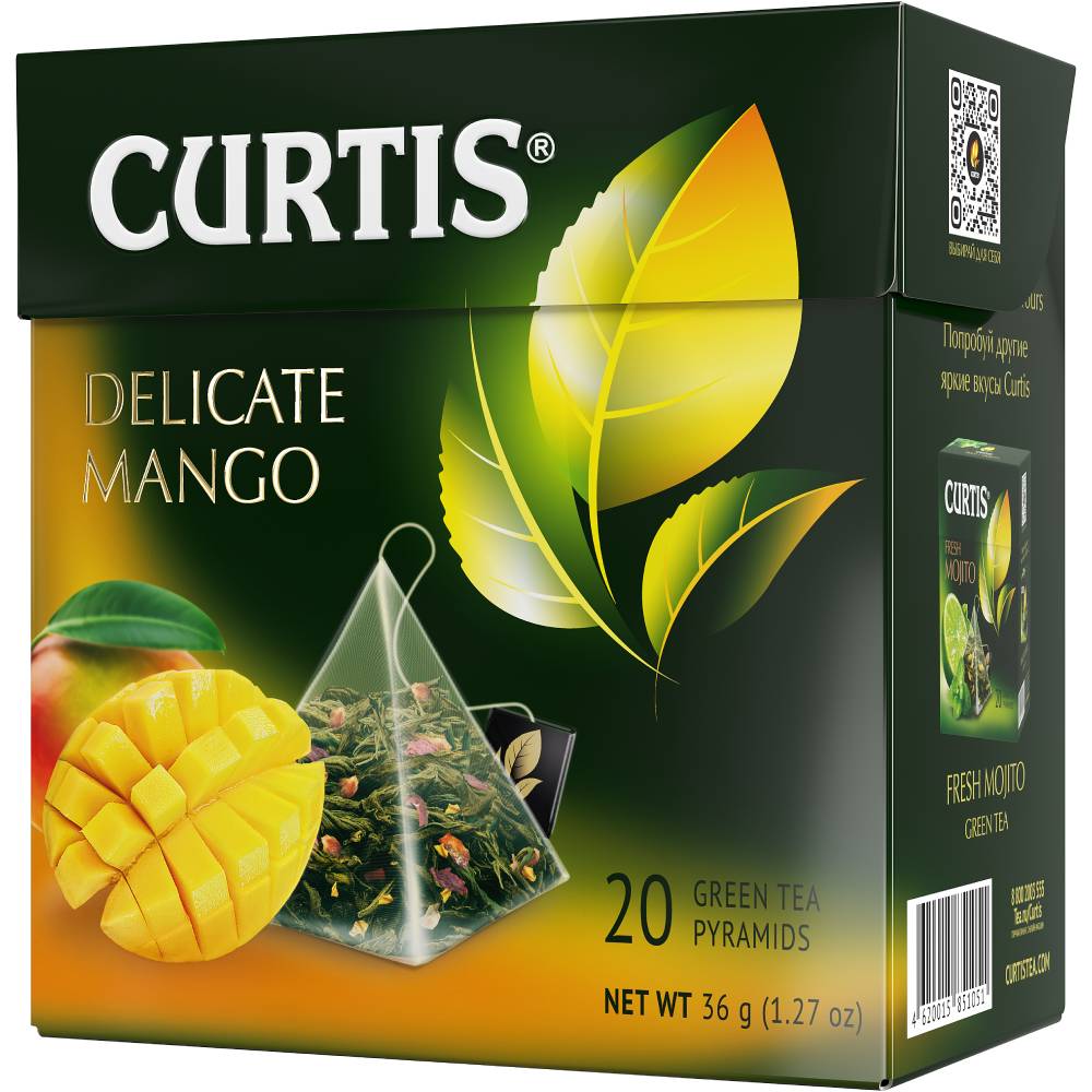 CURTIS Delicate Mango - Zeleni čaj sa mangom, ananasom i laticama cveća