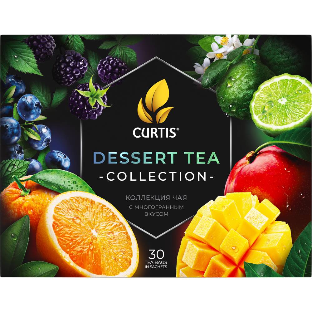 CURTIS Dessert Tea Collection – Kombinacija čajeva, 6 ukusa, 30 posebno pakovanih kesica, 50g