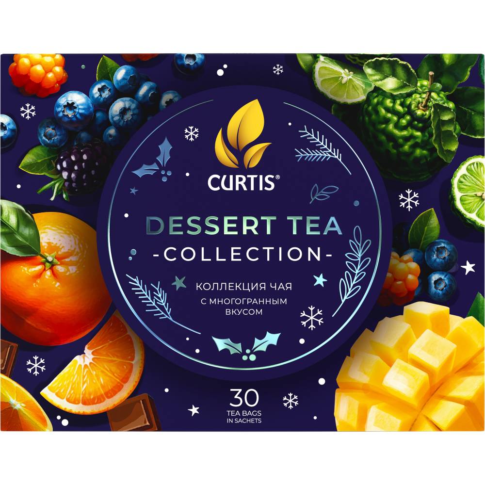 CURTIS Dessert Tea Collection – Kombinacija čajeva, 6 ukusa, 30 posebno pakovanih kesica, 50g