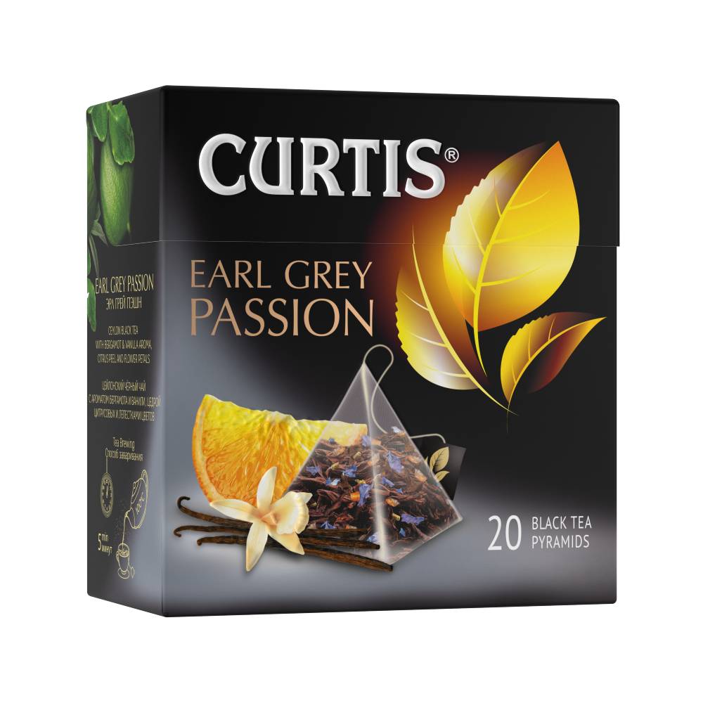 CURTIS Earl Grey Passion - Crni čaj sa korom citrusa, laticama cveća i aromom bergamot-vanila