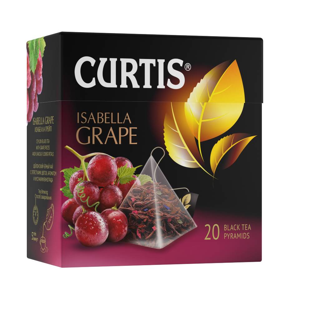 CURTIS Isabella Grape - Crni čaj sa komadićima grožđa, laticama ruže i malve