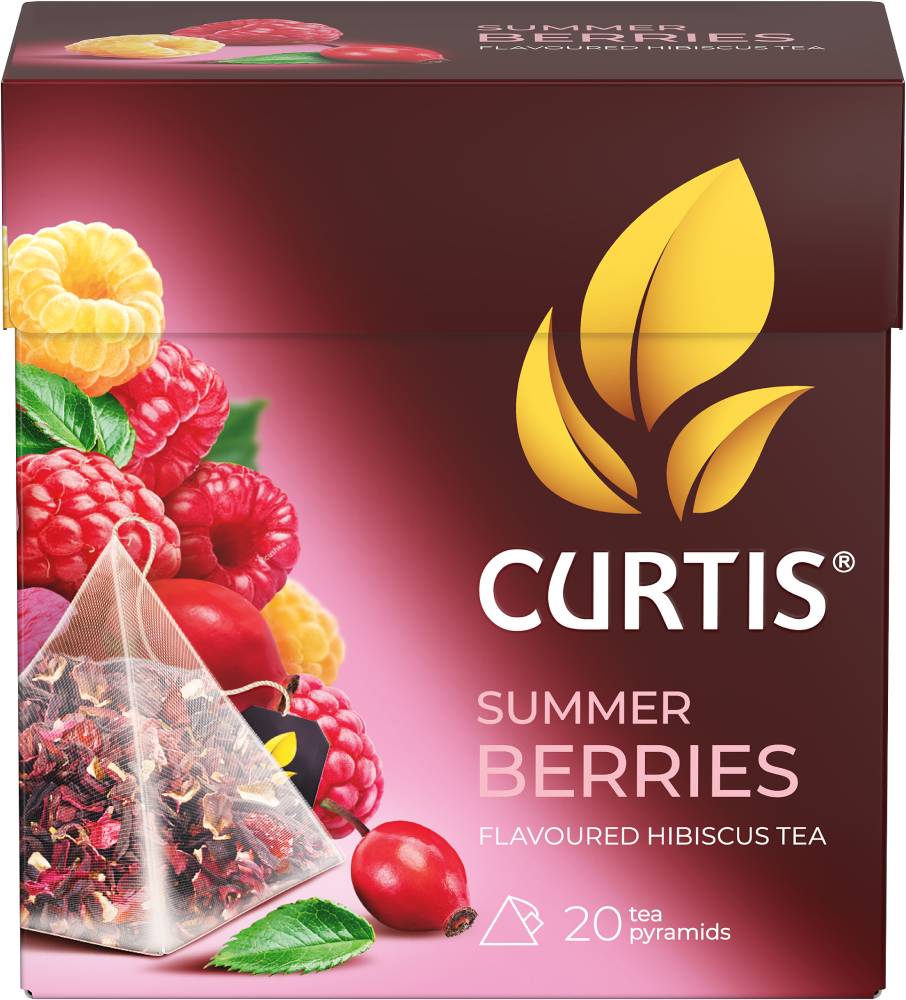 CURTIS Summer Berries - Biljni čaj sa komadićima voća i aromom maline
