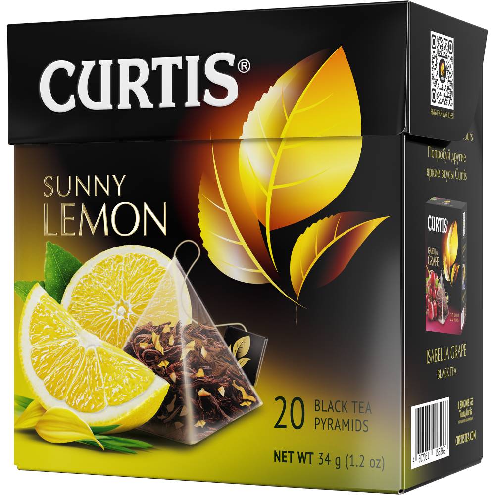 CURTIS Sunny Lemon - Crni čaj sa aromom limuna, korom pomorandže i laticama cveća