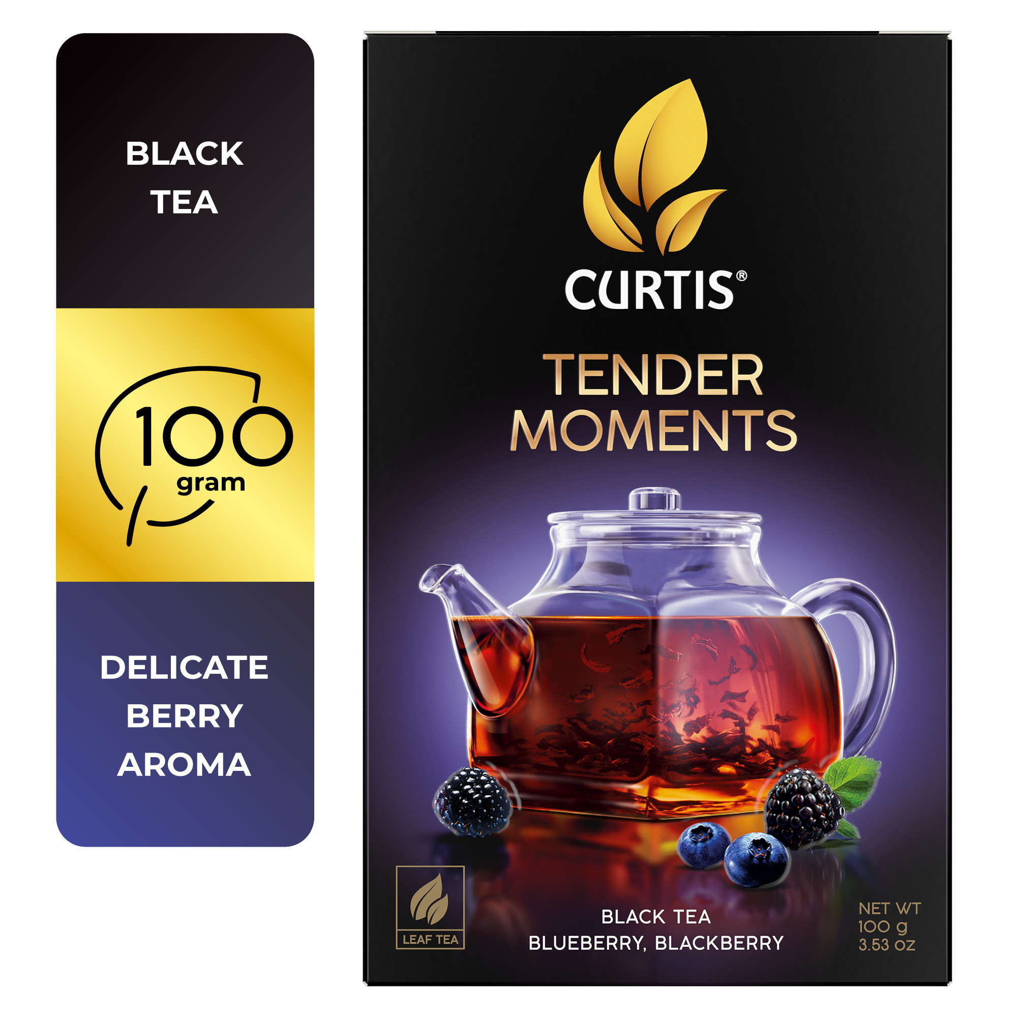 CURTIS Tender Moments - Crni čaj sa borovnicom, kupinom i nanom, 100g rinfuz