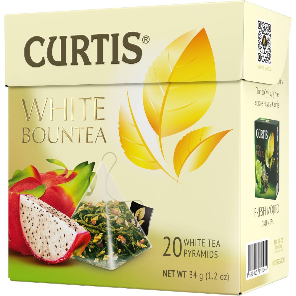 CURTIS White Bountea - Beli čaj sa aromom pitaje, komadićima jabuke i laticama ruže