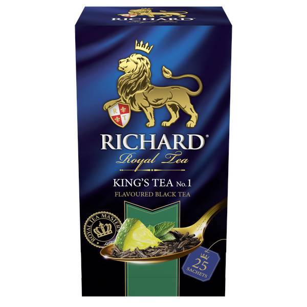 RICHARD King's Tea №1- Crni čaj sa mentom, korom citrusa i aromom kafirske limete & engleske mente, 50g