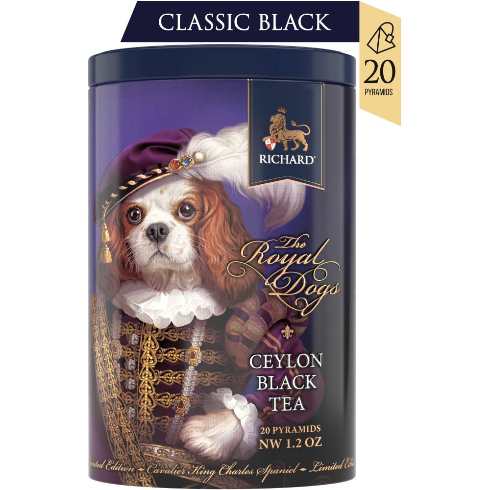 RICHARD Royal Dogs, Spaniel -  Crni čaj, 20 x 1,7g