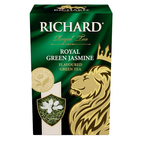 RICHARD Royal Green Jasmine - Zeleni čaj krupnog lista sa jasminom, 90g rinfuz