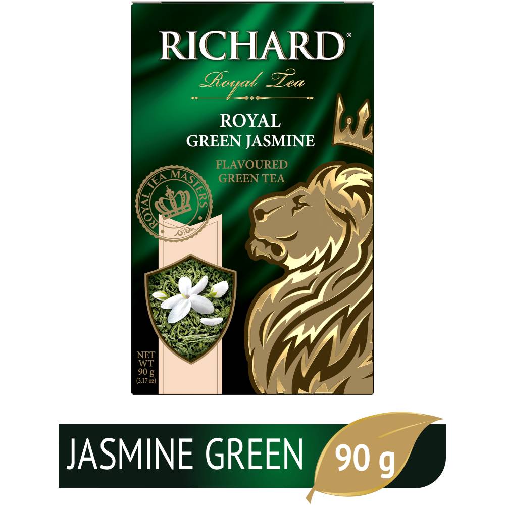 RICHARD Royal Green Jasmine - Zeleni čaj krupnog lista sa jasminom, 90g rinfuz