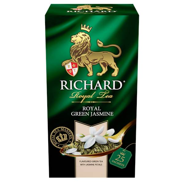 RICHARD Royal Green Jasmine  - Zeleni čaj sa prirodnom aromom jasmina, 25x2g