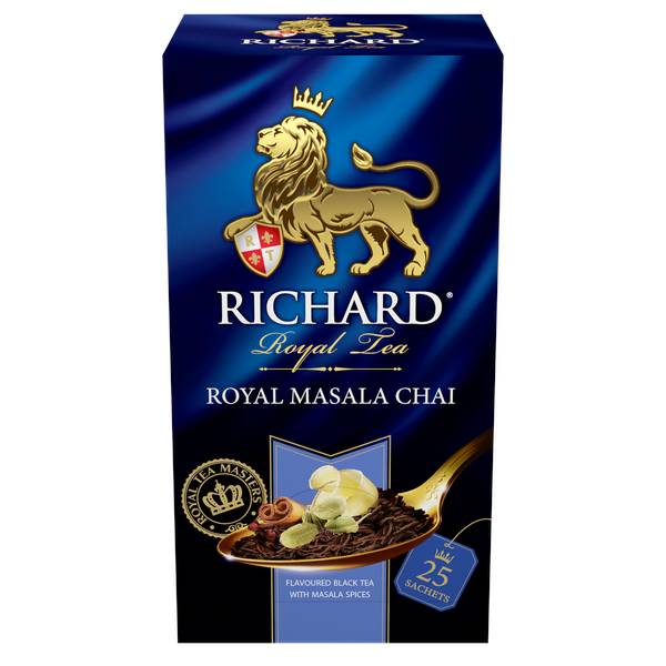 RICHARD Royal Masala Chai - Indijski crni čaj sa djumbirom, cimetom i kardamonom, 25x2gg