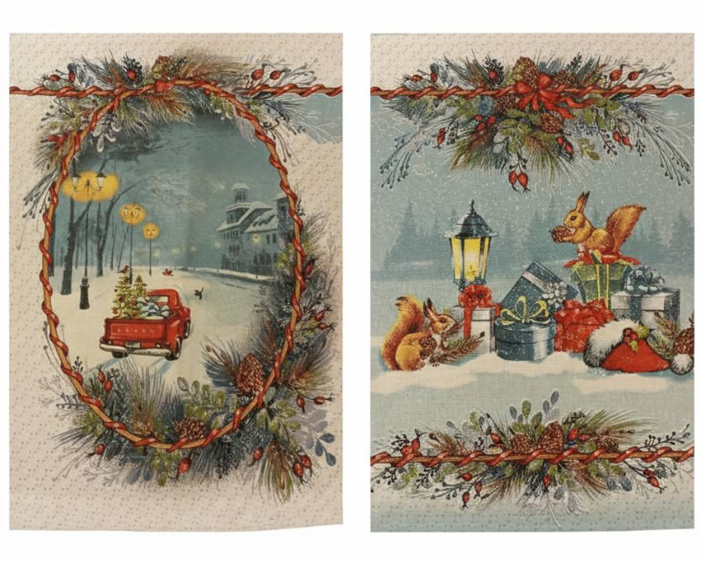 Set kuhinjskih krpa - Novogodišnji put br. 1