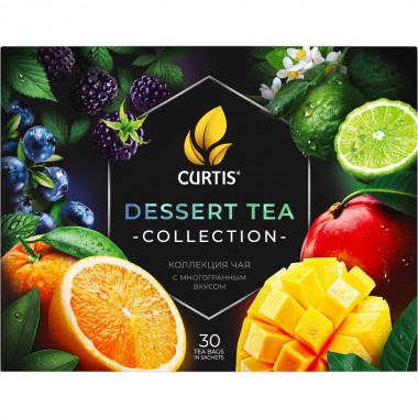 CURTIS Dessert Tea Collection – Kombinacija čajeva, 6 ukusa, 30 posebno pakovanih kesica, 50g