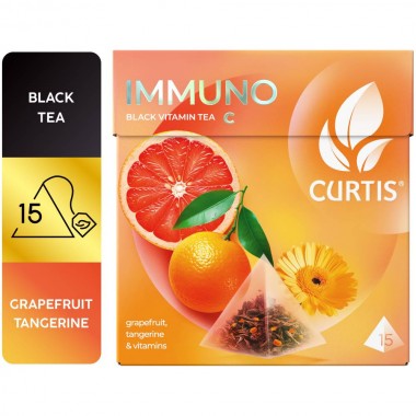 CURTIS Immuno Tea - Crni čaj sa korom citrusa i aromom grejfruta, limete i mandarine, 15 x 1,5g