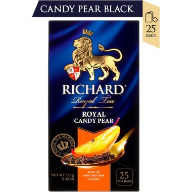 RICHARD Royal Candy Pear – Crni čaj sa aromom karamelizovane kruške, 25 x 1,5g