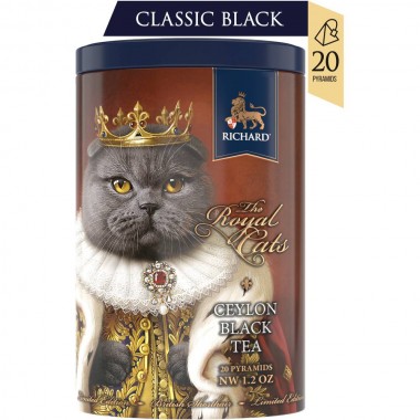 RICHARD Royal Cats, British Shorthair - Crni čaj, 20 x 1,7g