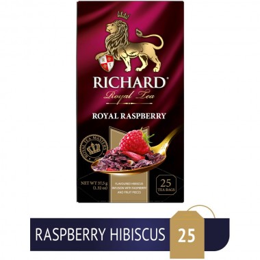 RICHARD Royal Raspberry - Voćno-biljni čaj sa komadićima voća, 37,5g