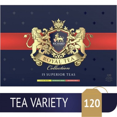 RICHARD Royal Tea Collection - Kombinacija čajeva, 120 posebno pakovanih kesica, 224,8g