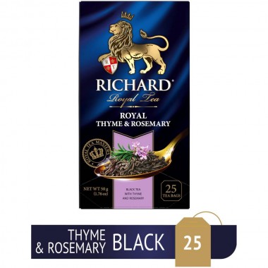 RICHARD Royal Thyme & Rosemary - Crni čaj sa timijanom i ruzmarinom, 25x2g