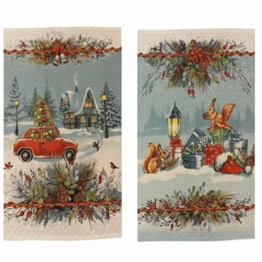 Set kuhinjskih krpa - Novogodišnji put br. 2